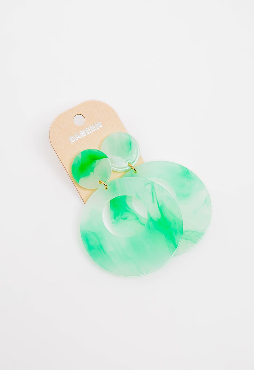 STYLE REPUBLIC - Hoop Earrings - Green