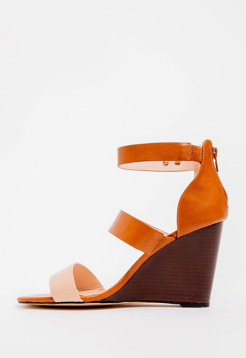 POLO - Alexis pop contrast wedges - tan