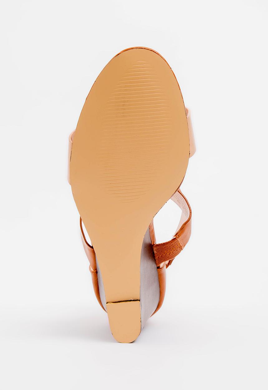 POLO - Alexis pop contrast wedges - tan