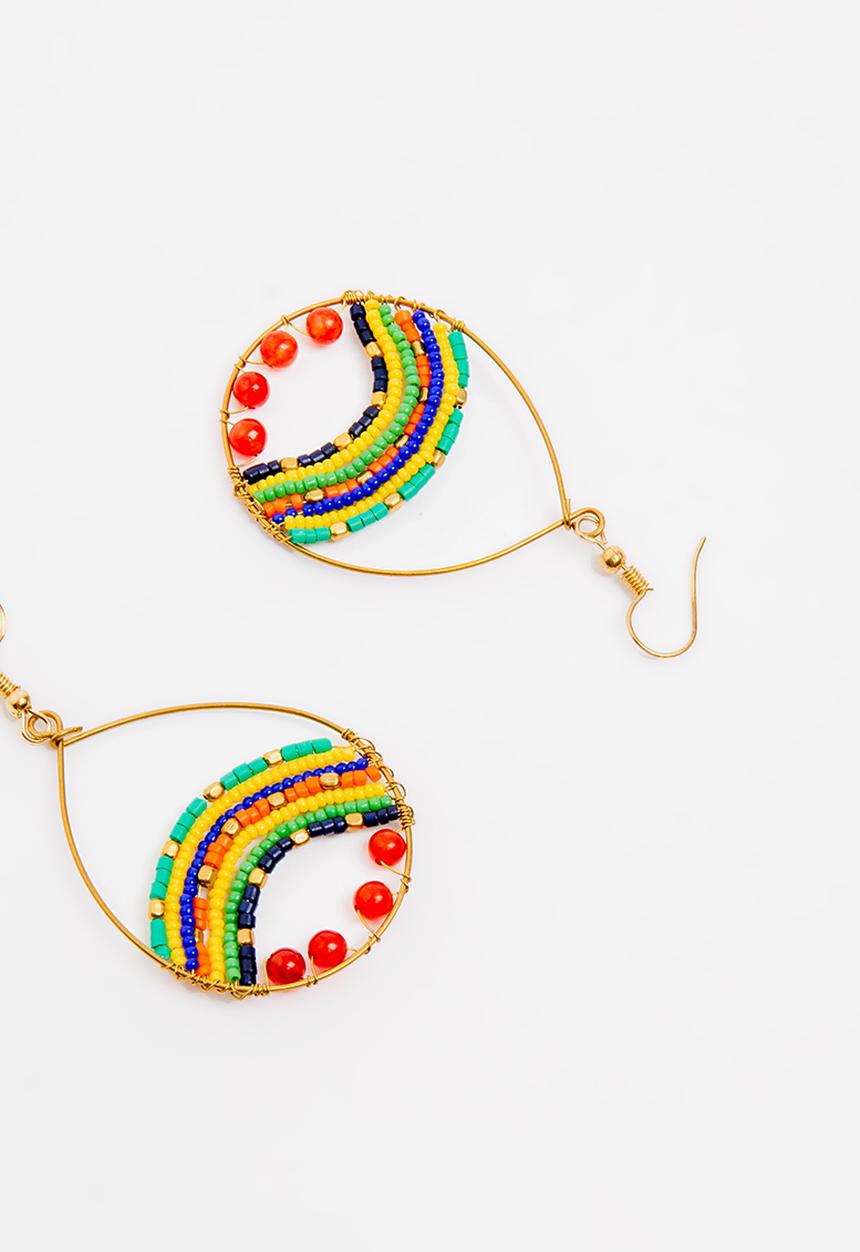 STYLE REPUBLIC - Beaded earrings - multi