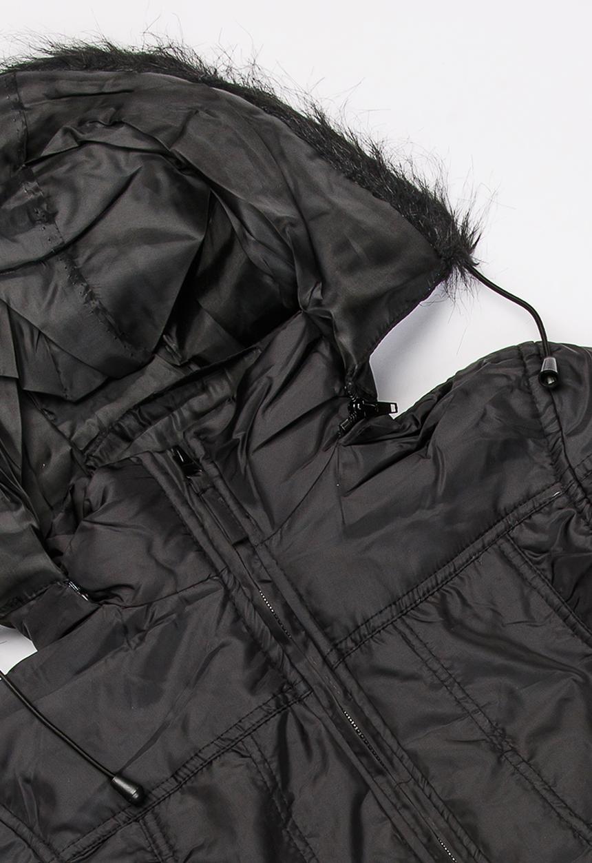 Pop Candy - Zip Through Hooded Jacket Black