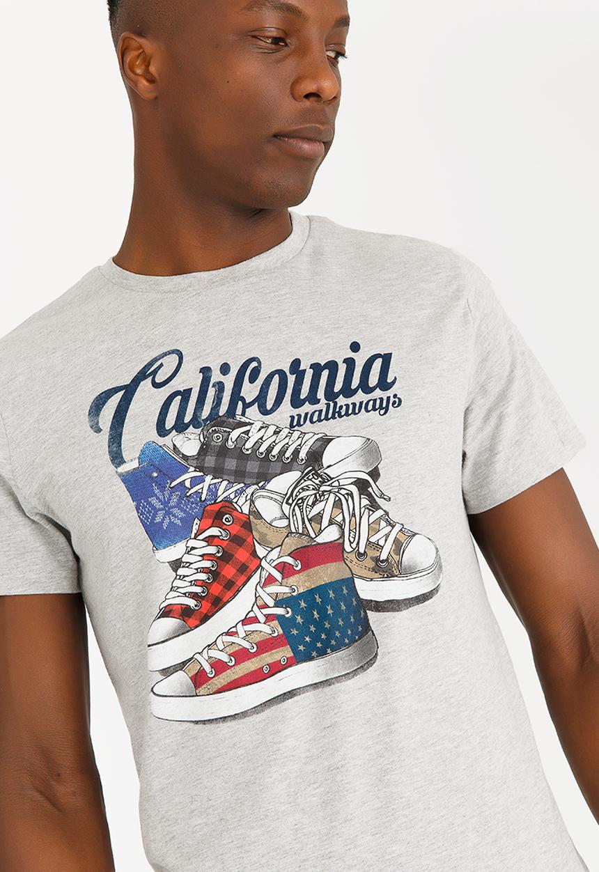 STYLE REPUBLIC - Sneaker print tee - grey