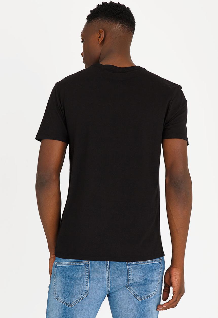 GUESS - Basic Triangle Crew Neck Black