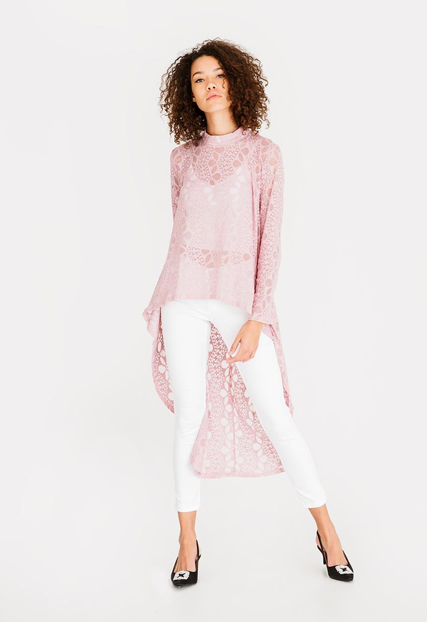 STYLE REPUBLIC - Hi Lo Blouse Rose
