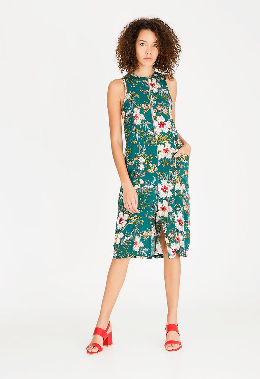 STYLE REPUBLIC - Zip Detail Dress Multi-colour