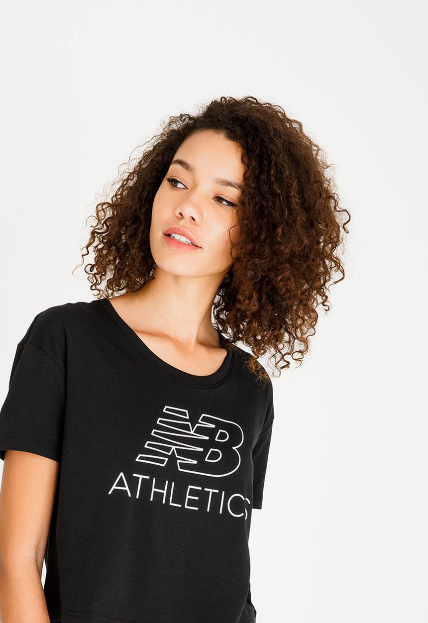 New Balance  - Athletics Cropped Tee Black
