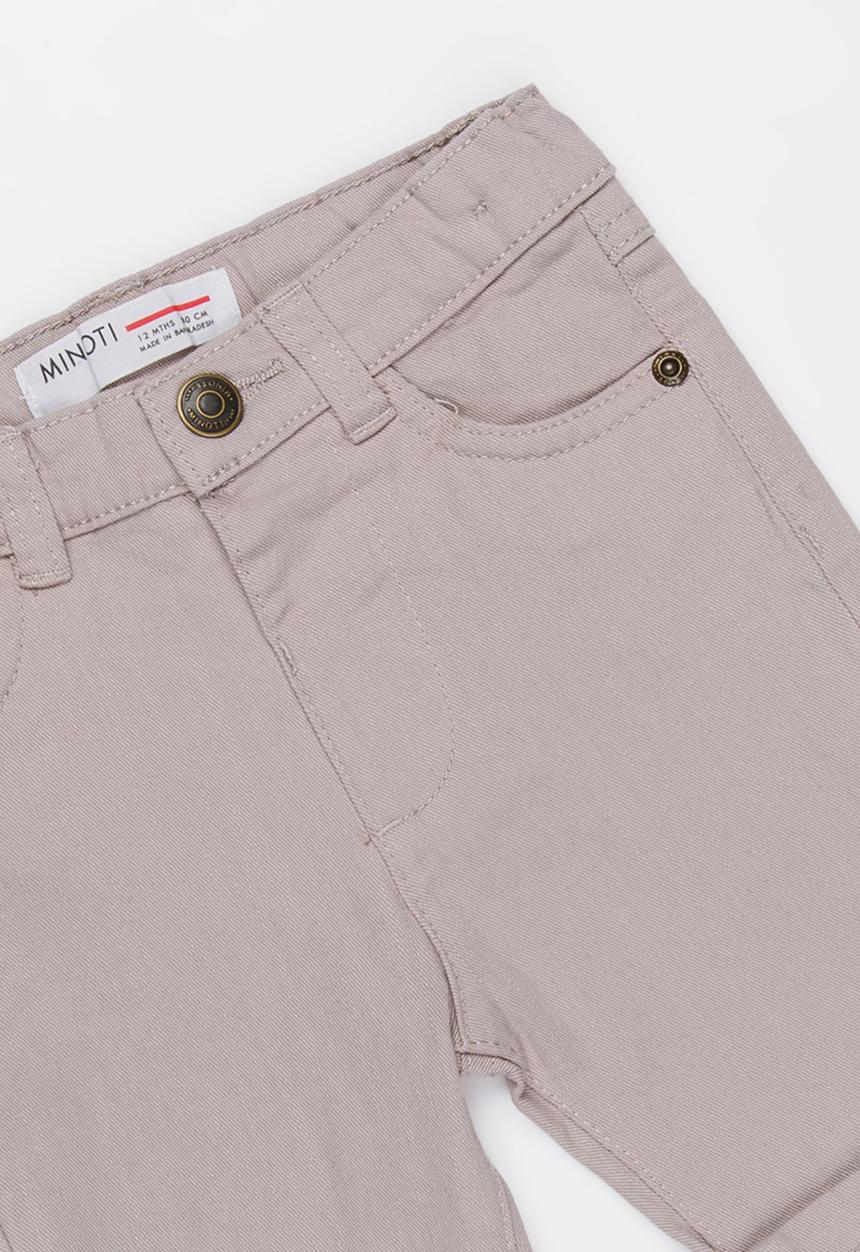 MINOTI - Basic slub twill jean shorts - grey