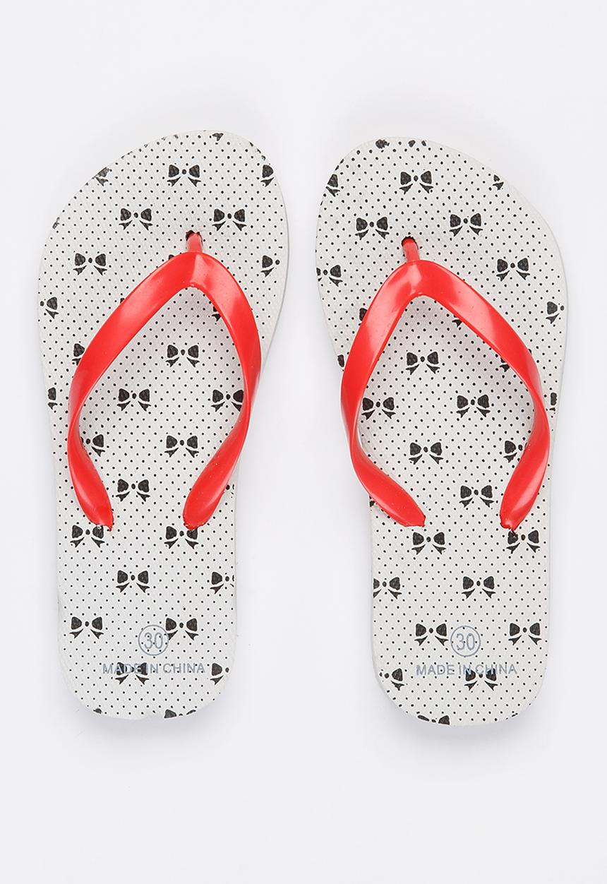 Pop Candy - Printed flip flops - white 