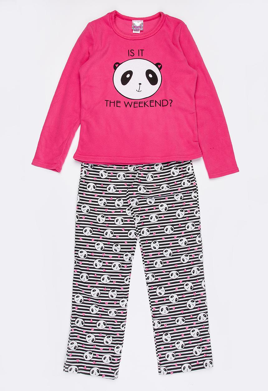 Twin Clothing - Combo Panda Pyjama Set - pink