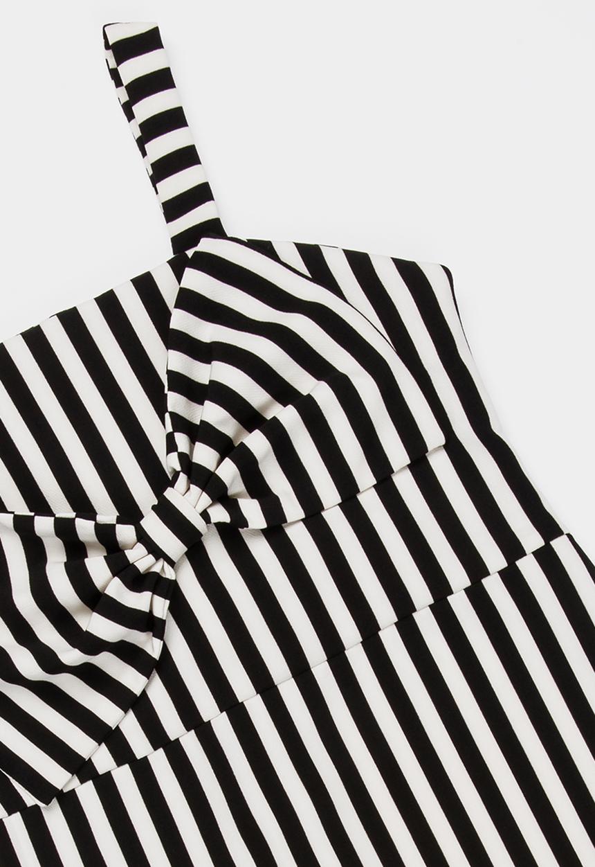 Rebel Republic - Bow detail dress - black