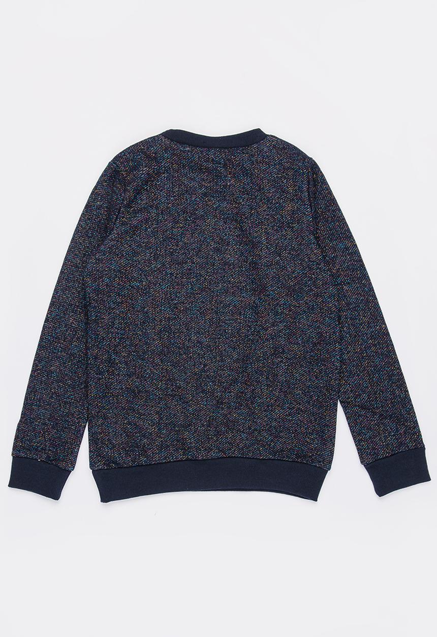 Name It - Long Sleeve Frilled Sweat Top Navy