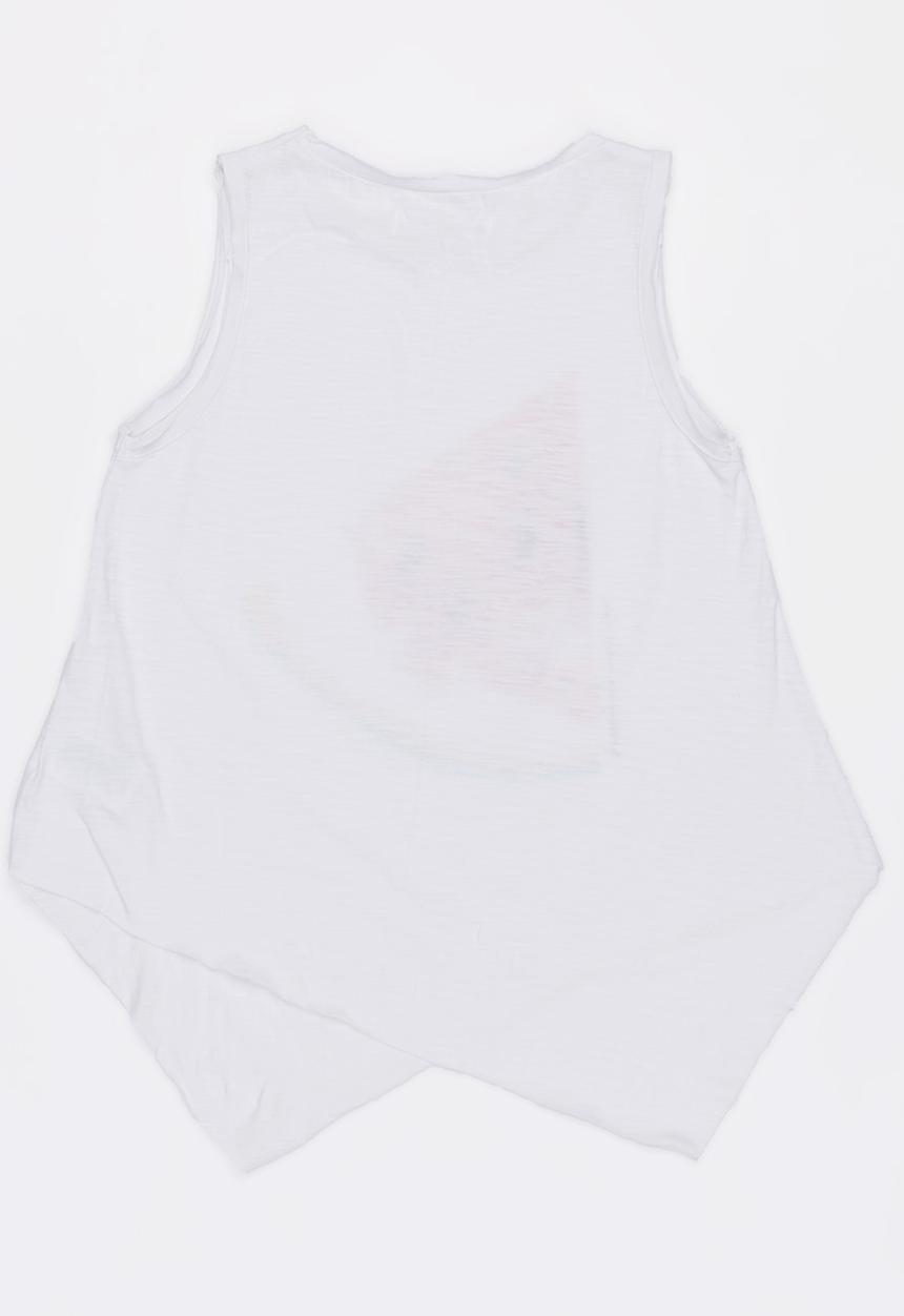 MINOTI - Beachy asymmetric watercolour Print motif to - white