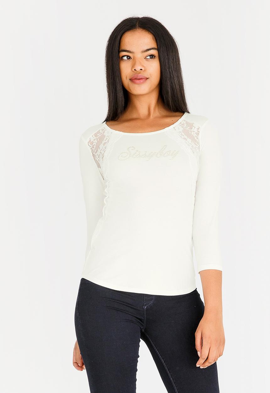 SISSY BOY - One Up With Side Lace Detailing Off White