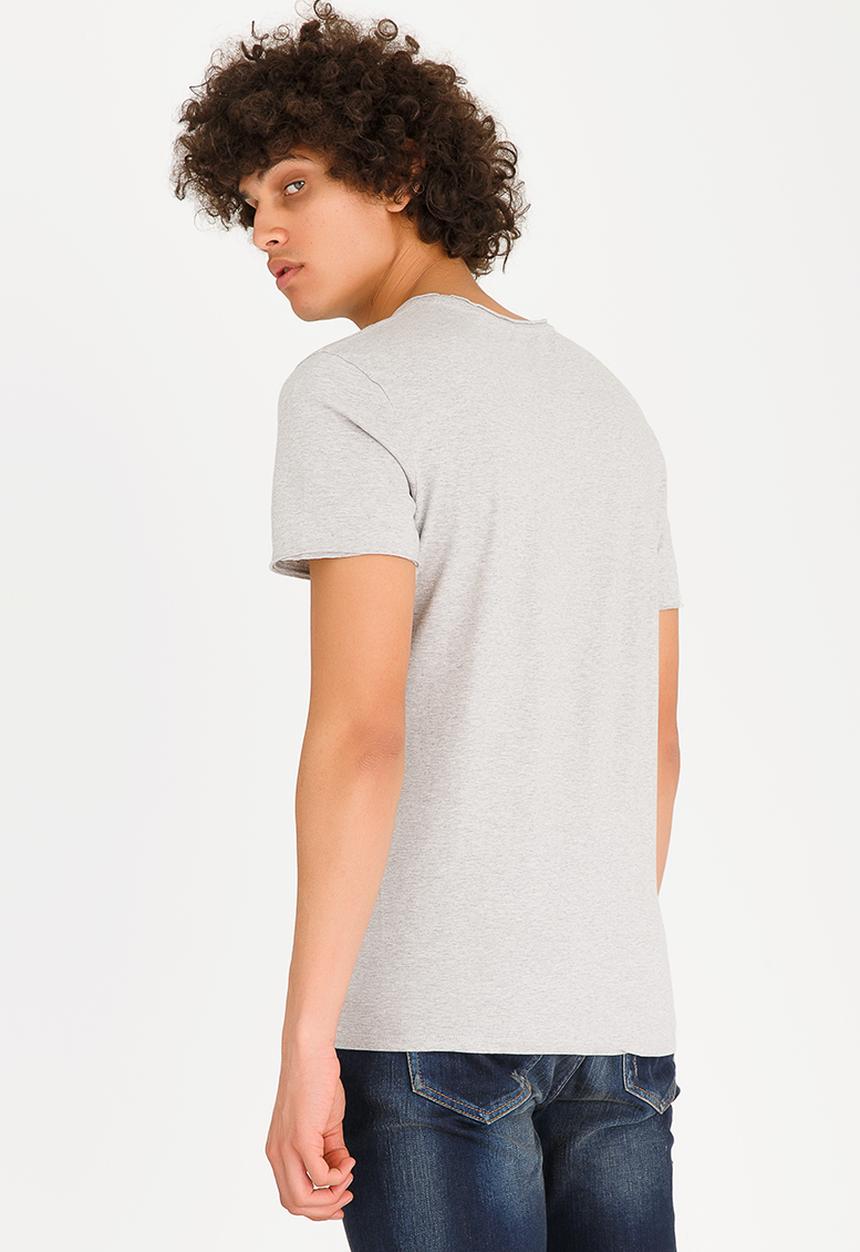GUESS - Circular Logo Tee Grey