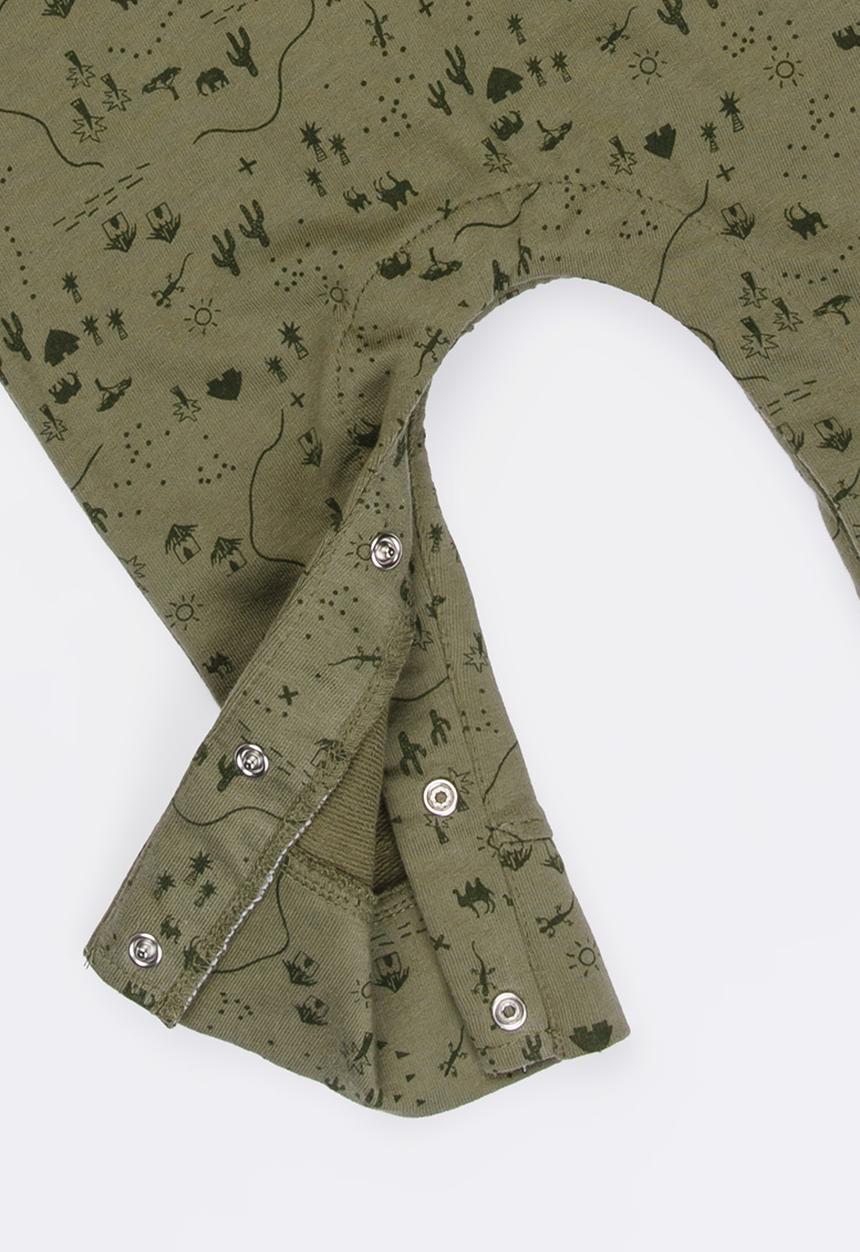MINOTI - Cactus loop back romper - khaki