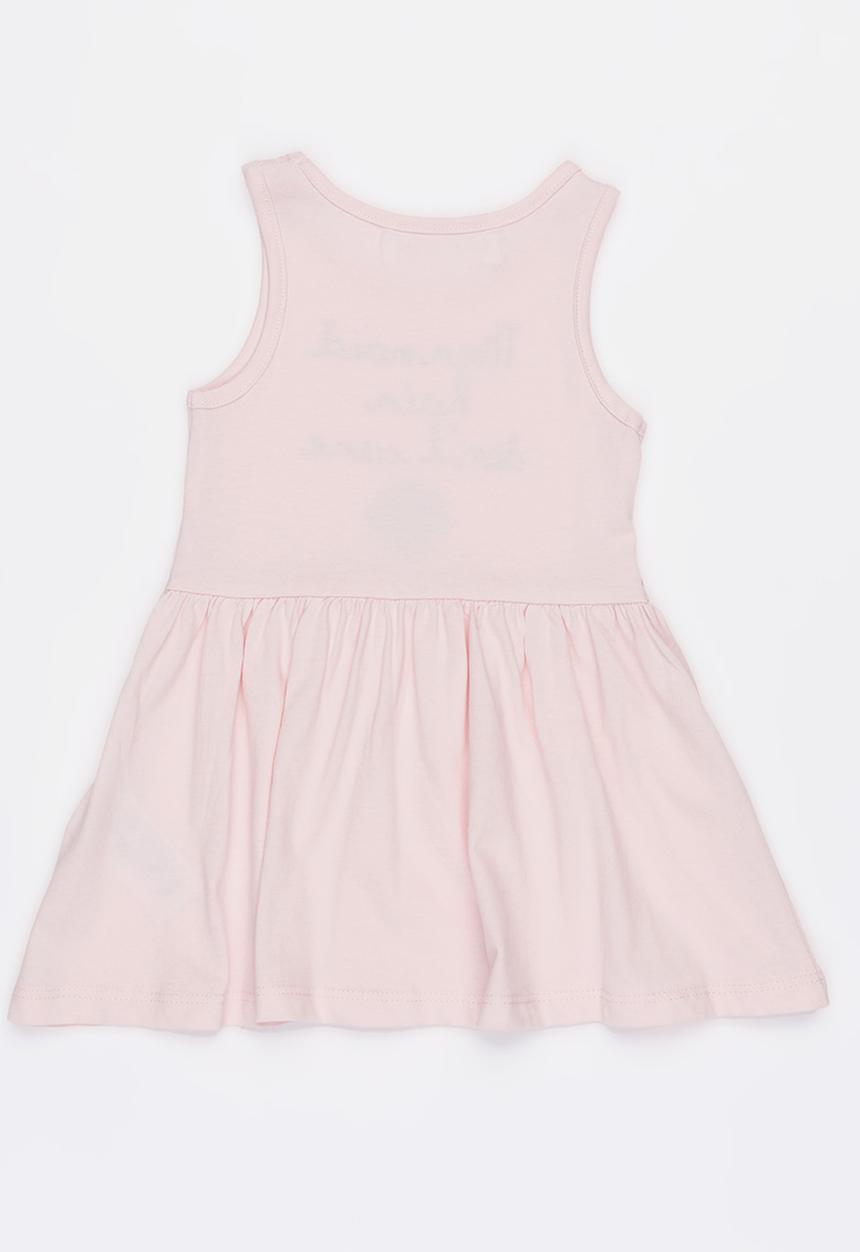 MINOTI - Basic glitter print dress - pink