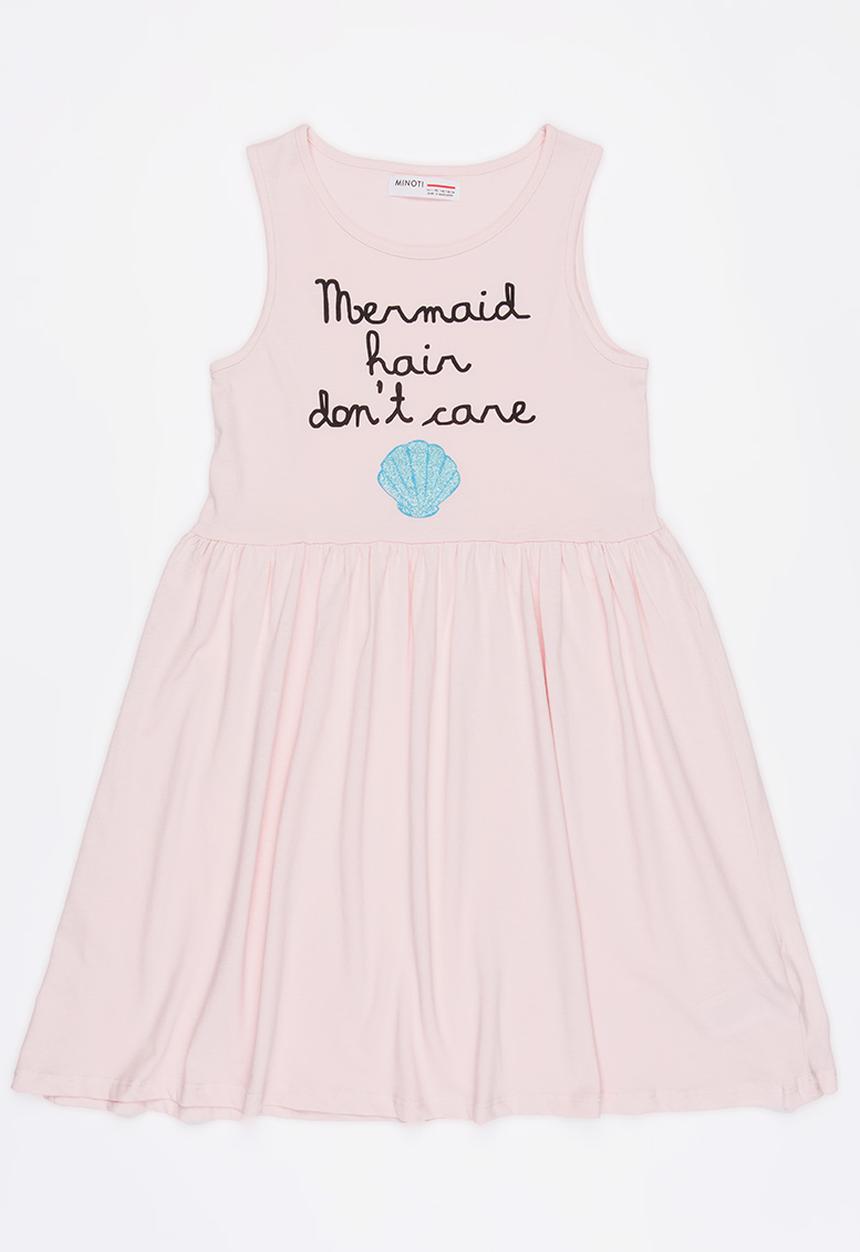 MINOTI - Basic glitter print dress - pink