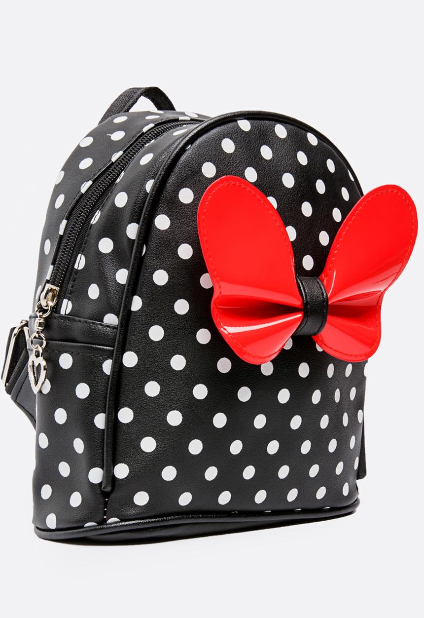 Pop Candy - Polka-dot backpack - black & white 