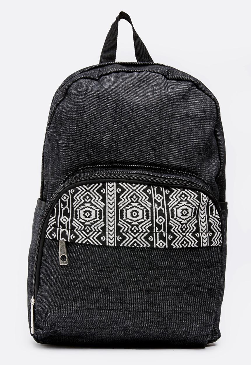 Pop Candy - Aztec printed backpack - black