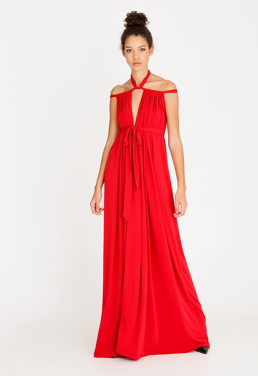 ERRE - Myri maxi dress - red