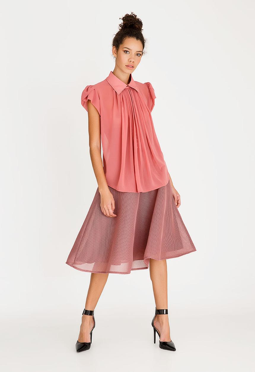 Sober - Fifi petal sleeve blouse - pink