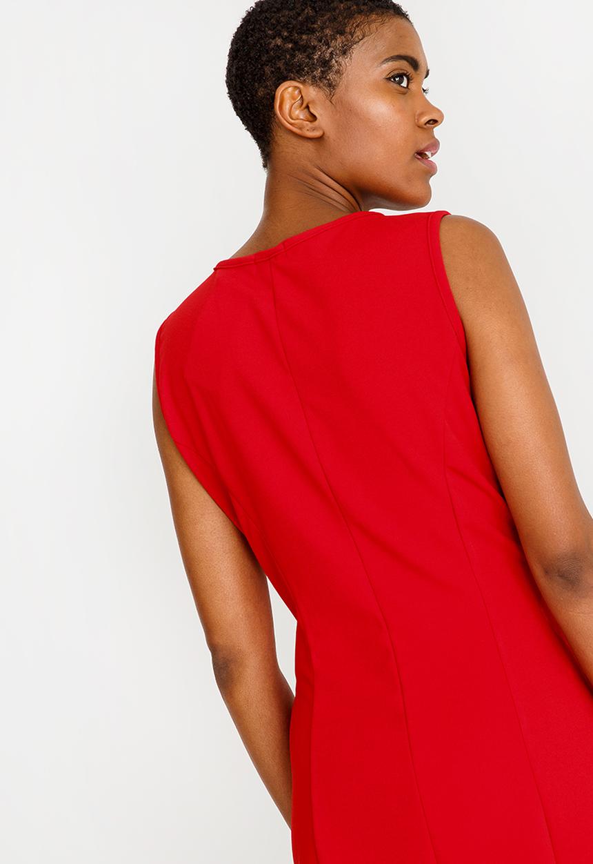 edit - Fit and flare dress - red 