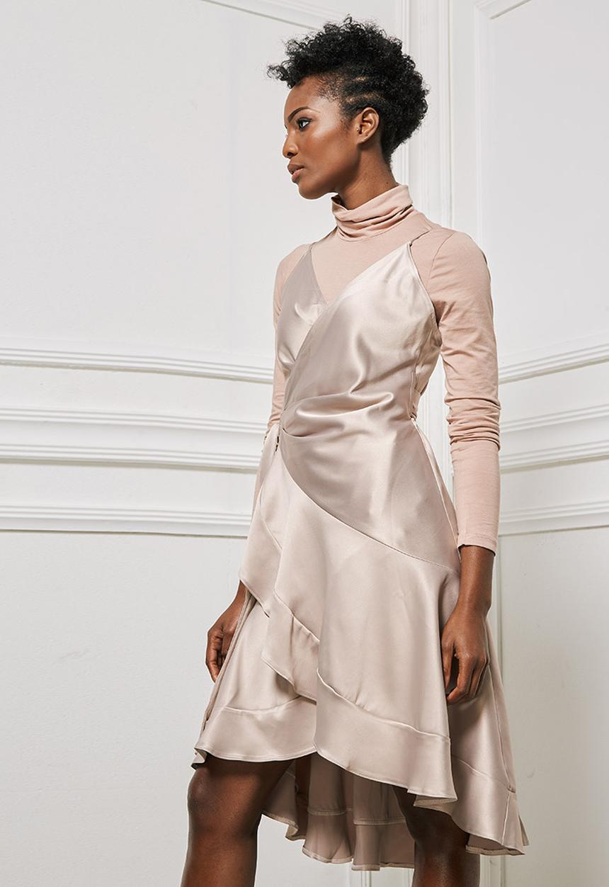 Droomer - High-neck Top Pale Pink