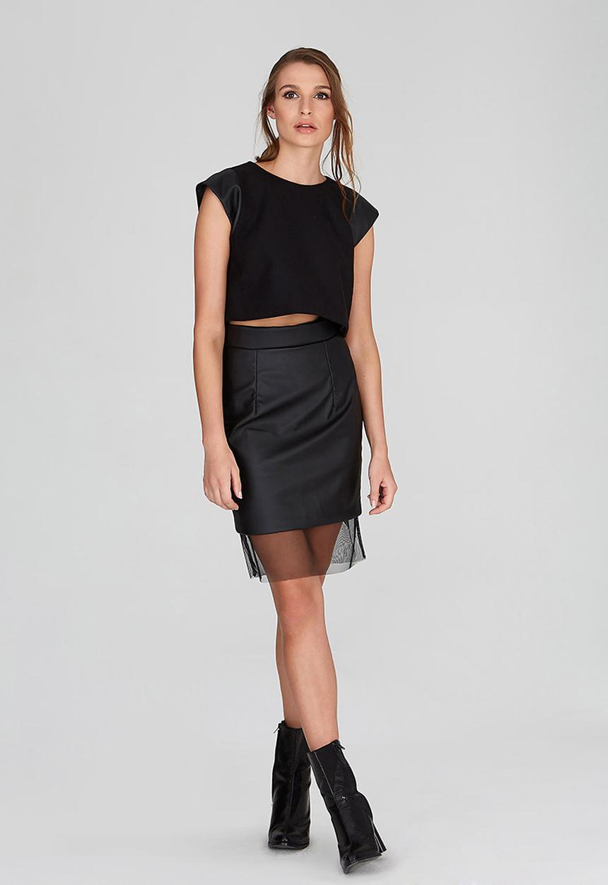 DAVID by David Tlale - Lala Box Top Black