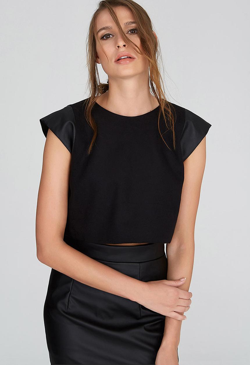 DAVID by David Tlale - Lala Box Top Black