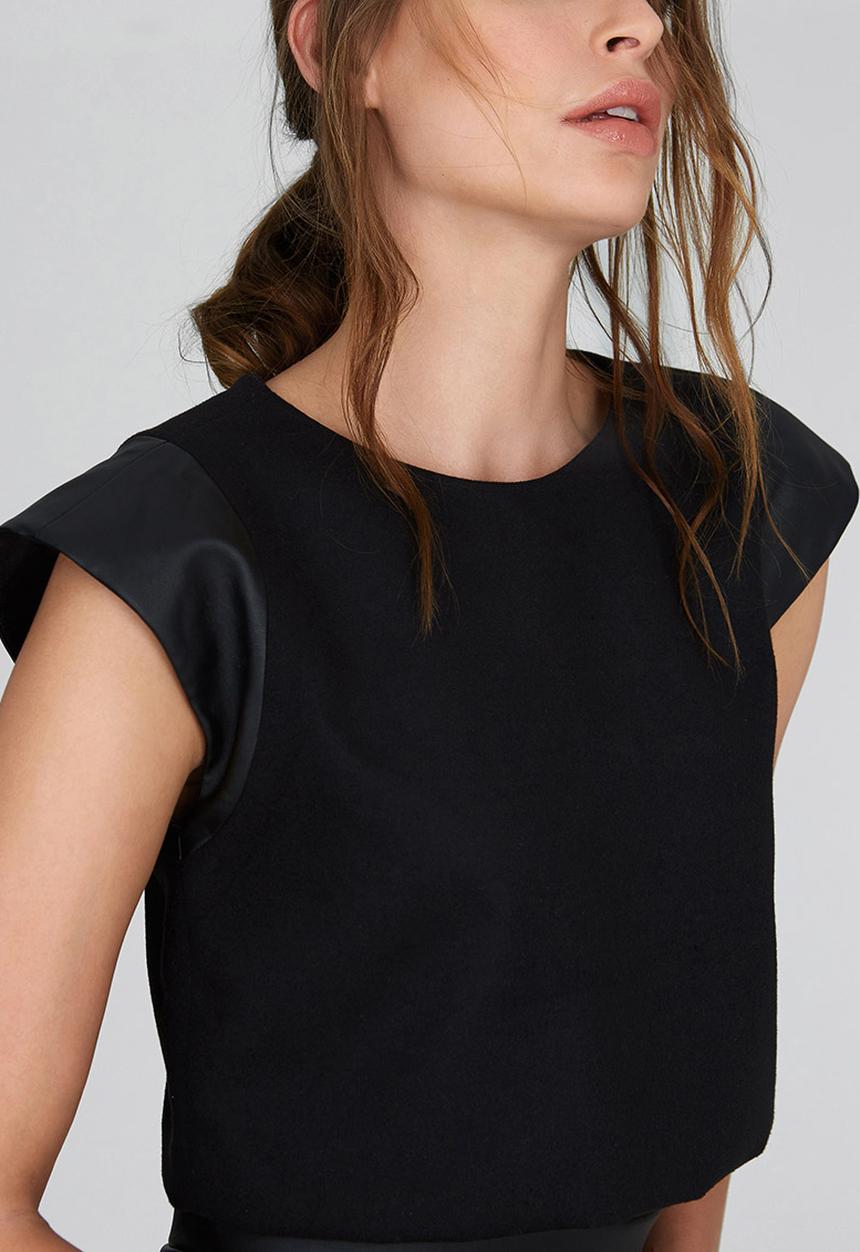 DAVID by David Tlale - Lala Box Top Black