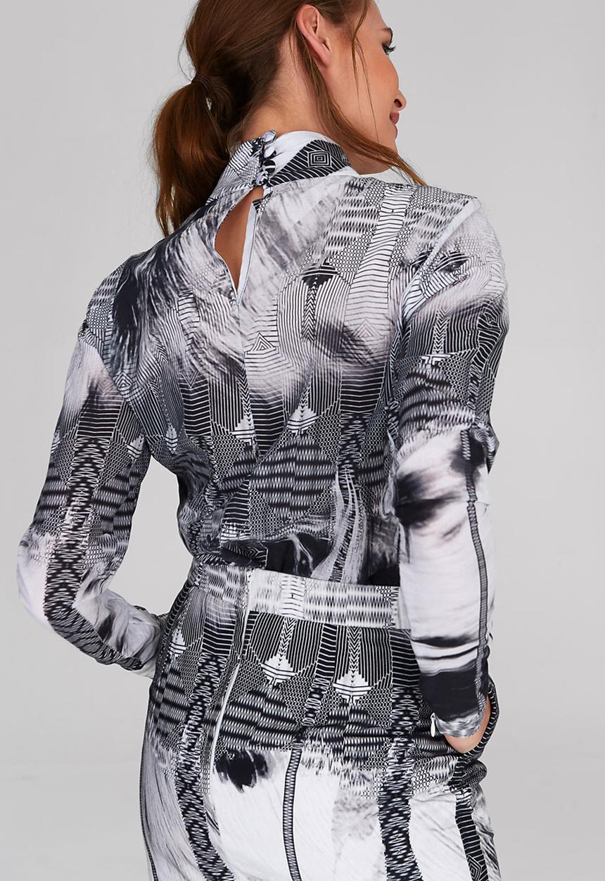 DAVID by David Tlale - Leyla Shirt Mid Grey