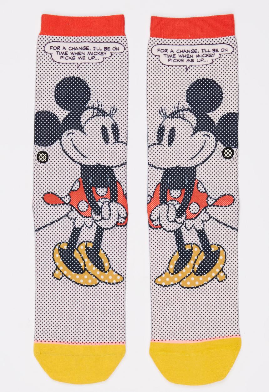 STANCE - Tick Tock Minnie Sock Off White