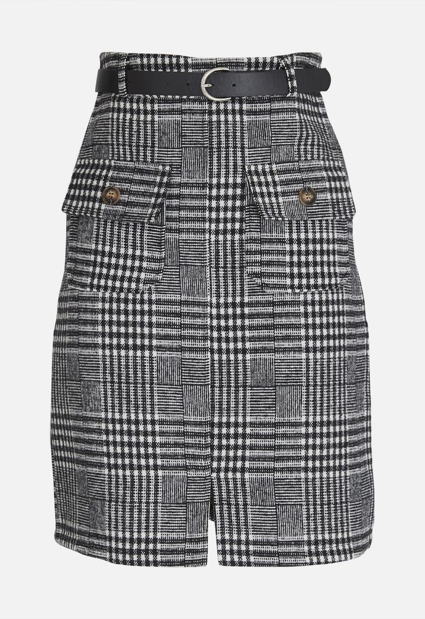 STYLE REPUBLIC - Belted Skirt Black