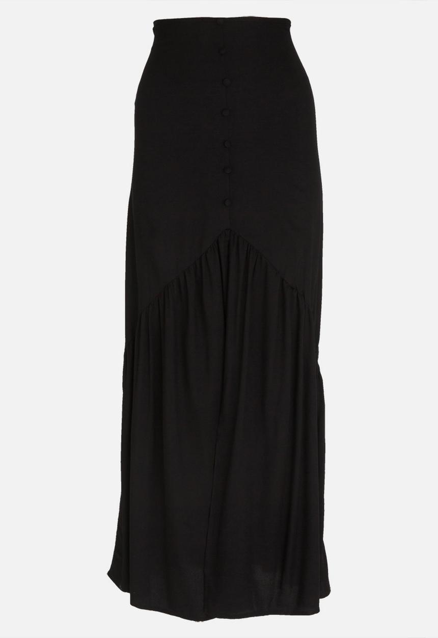 STYLE REPUBLIC - Frill Maxi Skirt Black