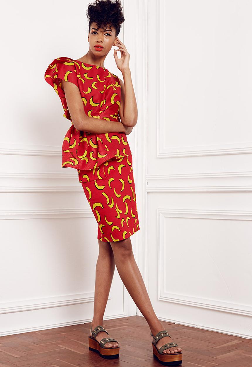 Loin Cloth & Ashes - Issa Pencil Skirt Red