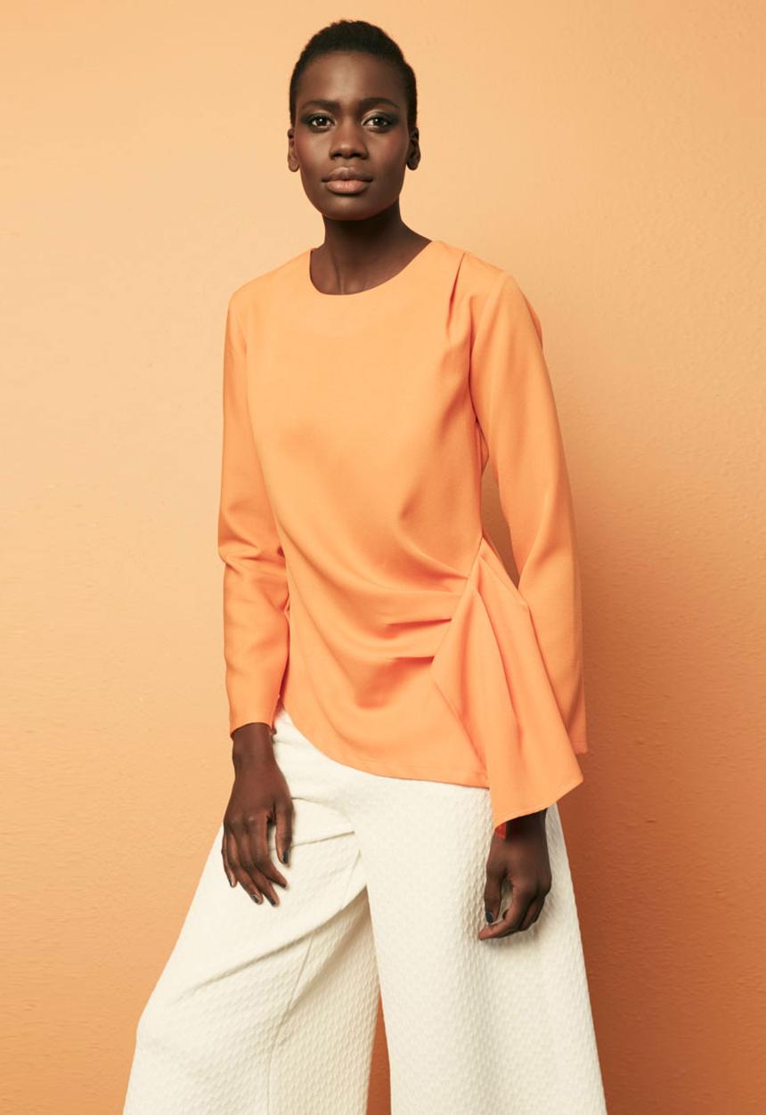 STYLE REPUBLIC - Structured Blouse Orange