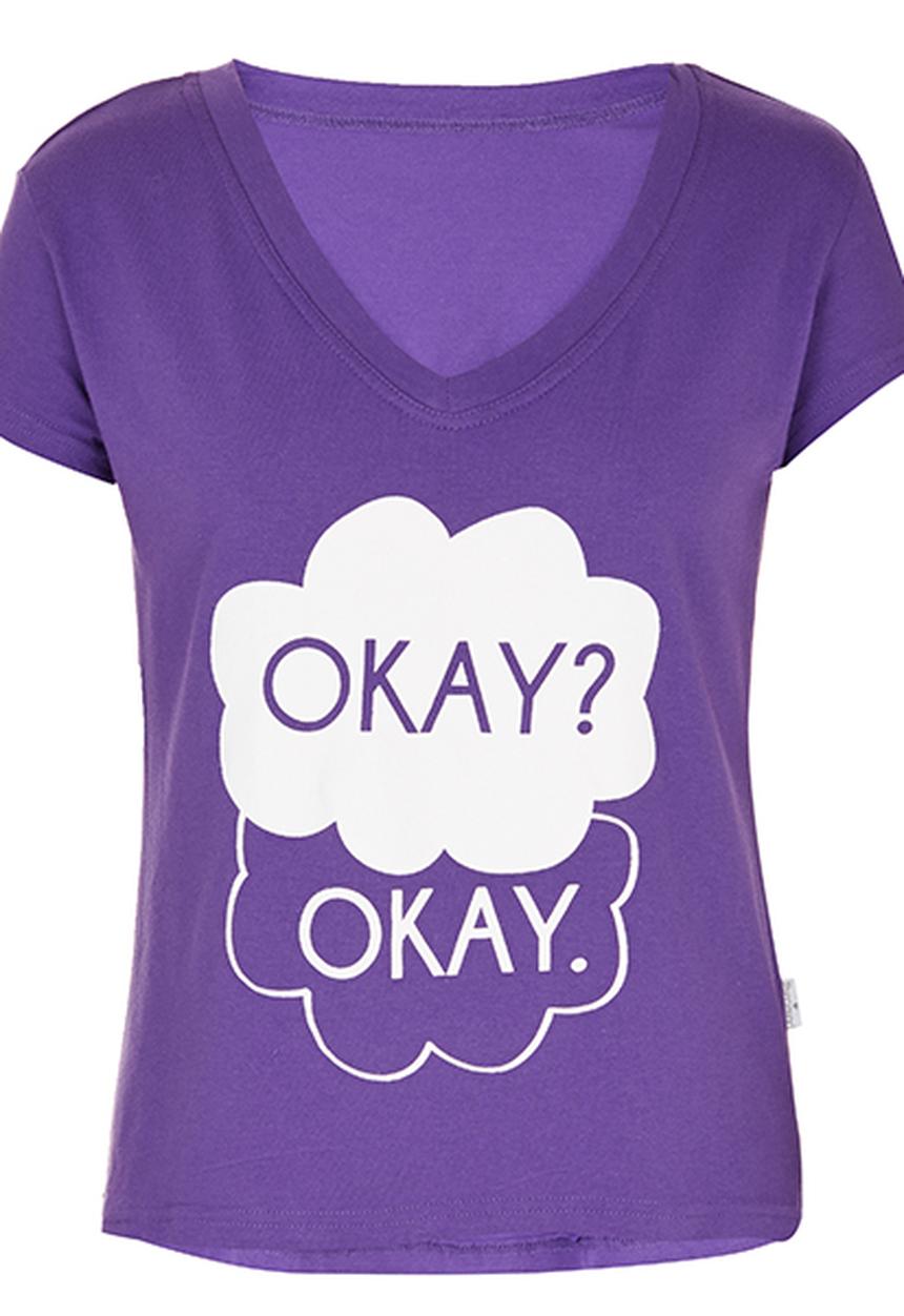Precioux - Printed Tshirt Mid Purple