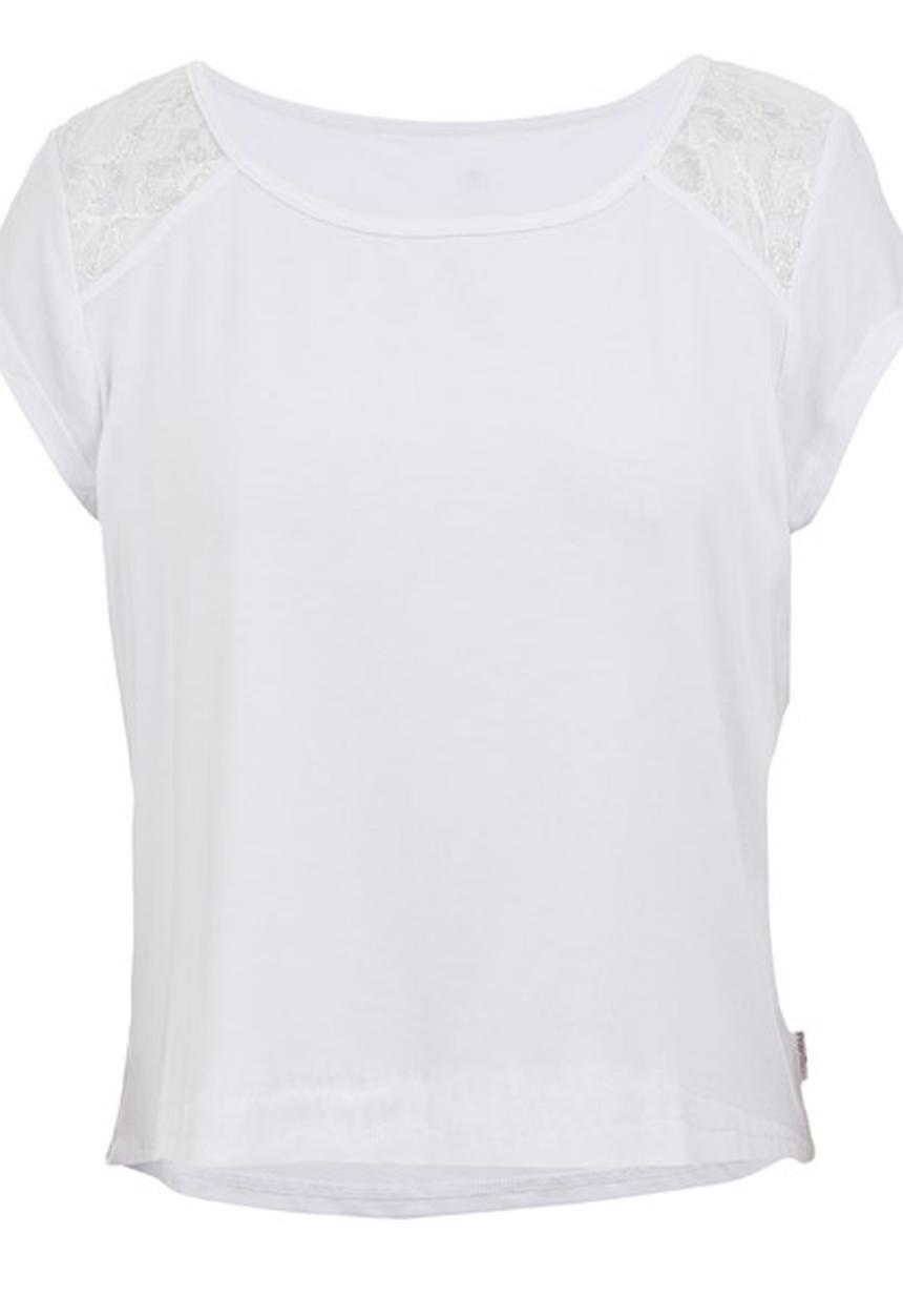 Precioux - Lace Detail Top White