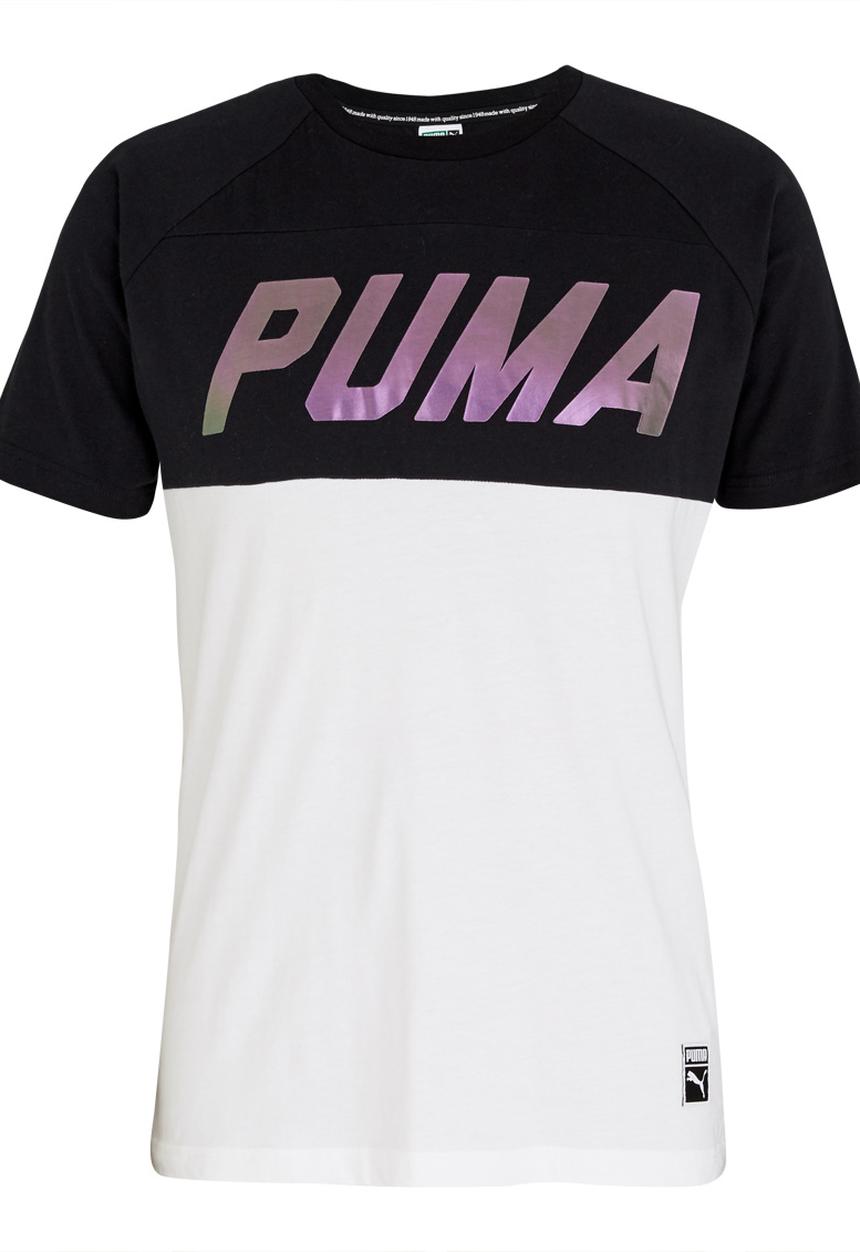PUMA - Colourblock Tee Black