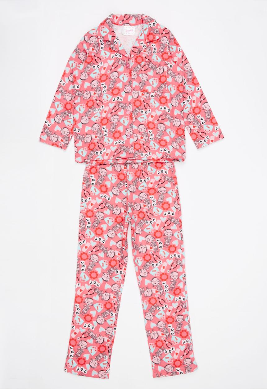 Twin Clothing - Mcstuffins PJ Set Mid Pink