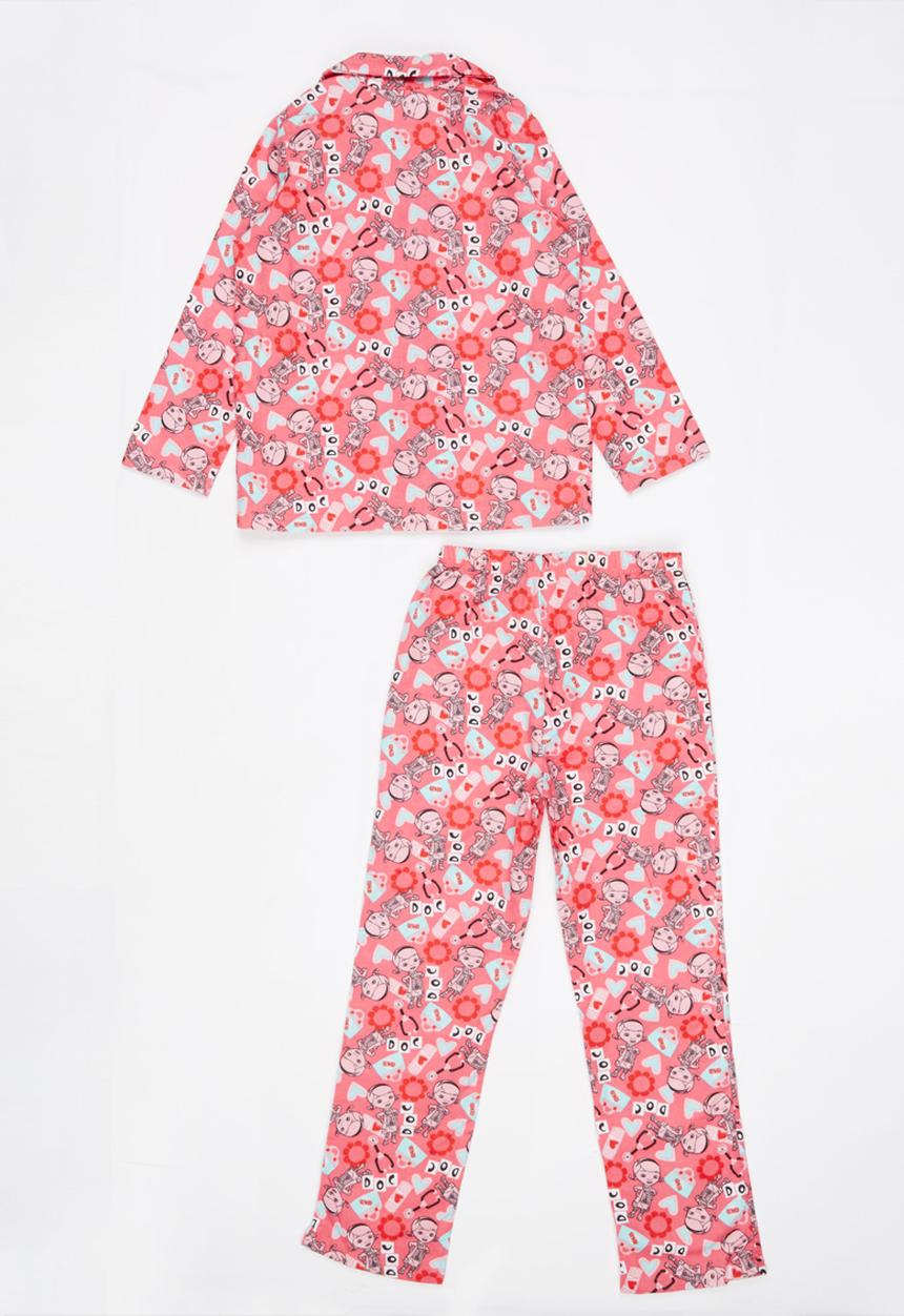 Twin Clothing - Mcstuffins PJ Set Mid Pink