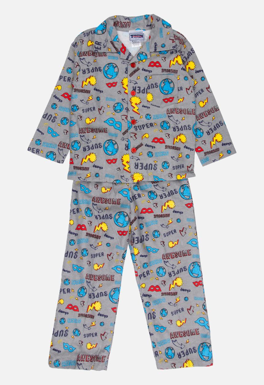 Twin Clothing - Flannel Pj Set Multi-colour
