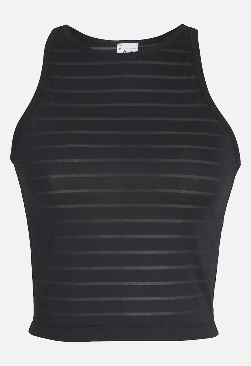 Reebok - Delta Mesh Crop Top Black