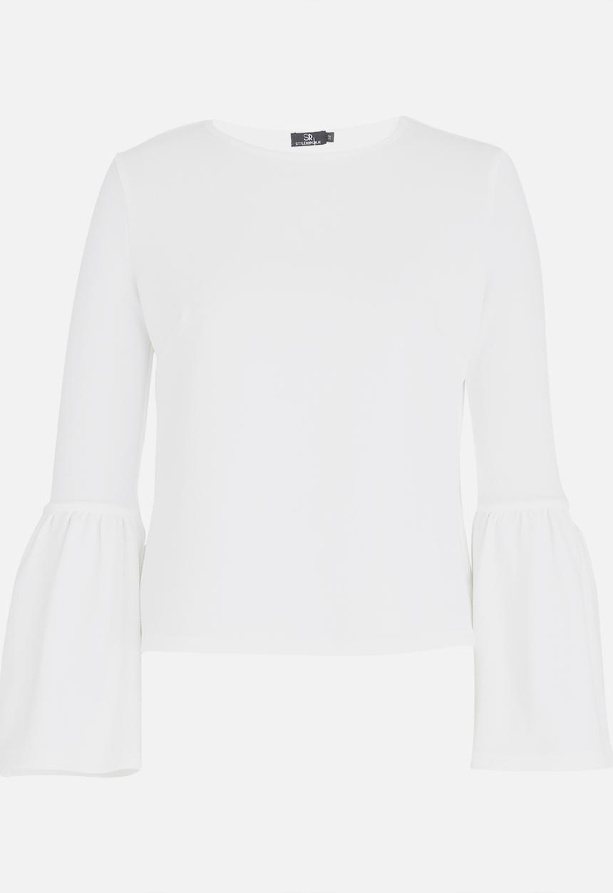 STYLE REPUBLIC - Bell Sleeve Top White