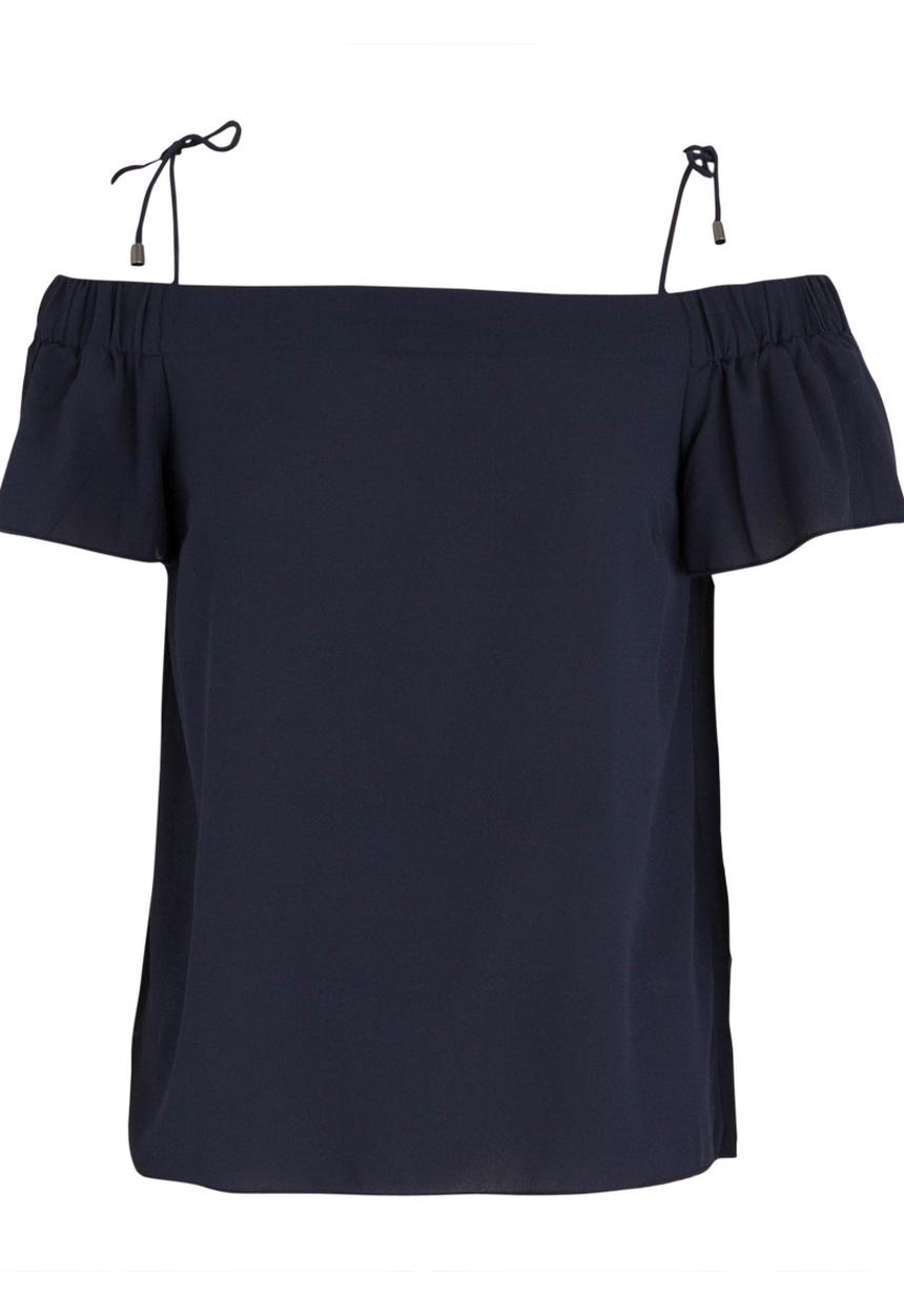 Vero Moda - Carol Cold Shoulder Top Navy