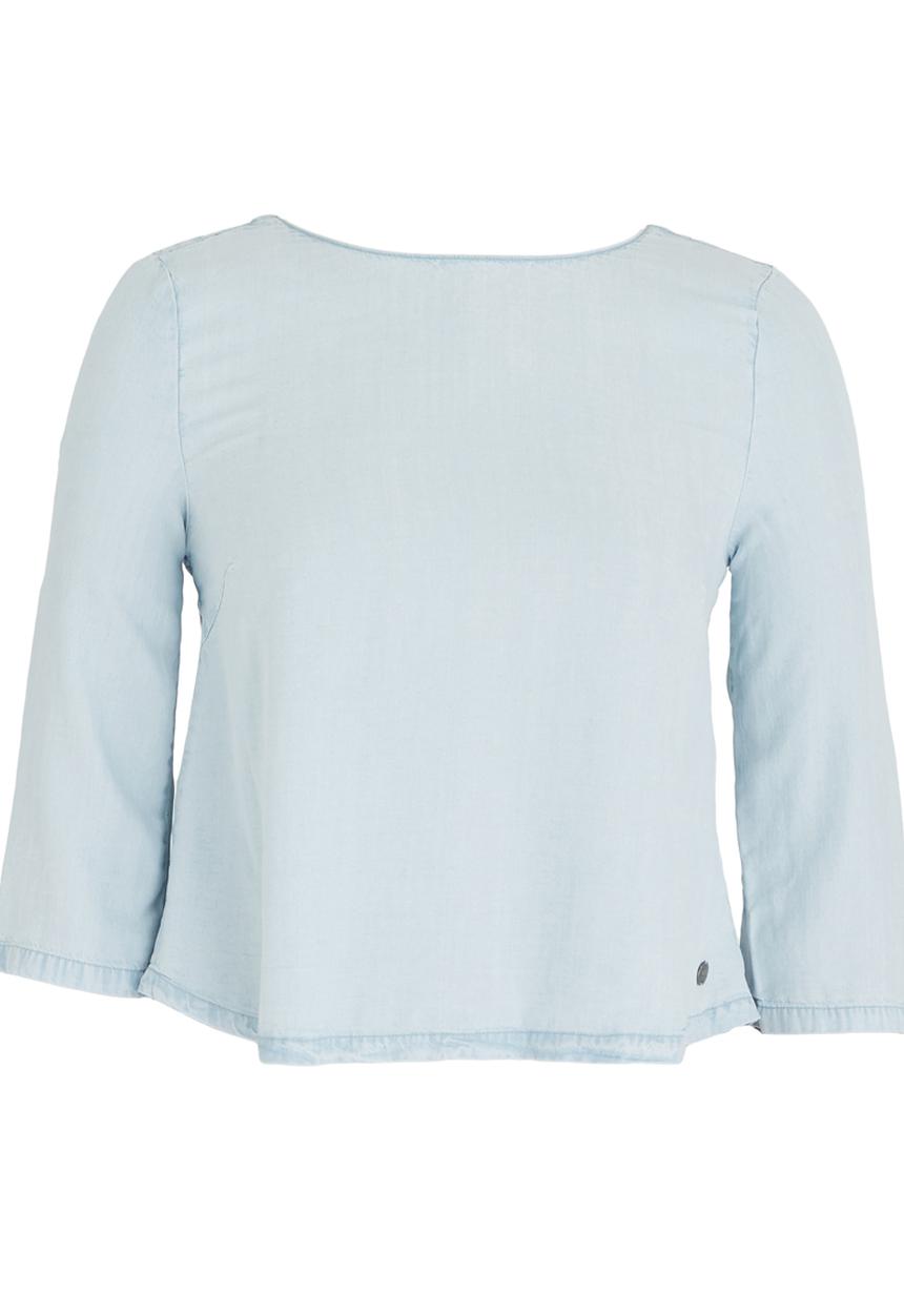 ONLY - Mariah Frill Detail Top Pale Blue