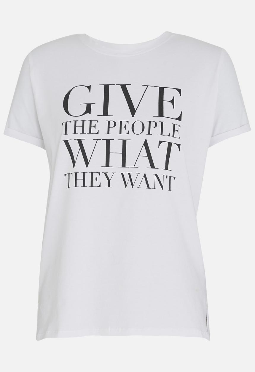 BONANG by Bonang Matheba - Give The People What They Want T-shirt White