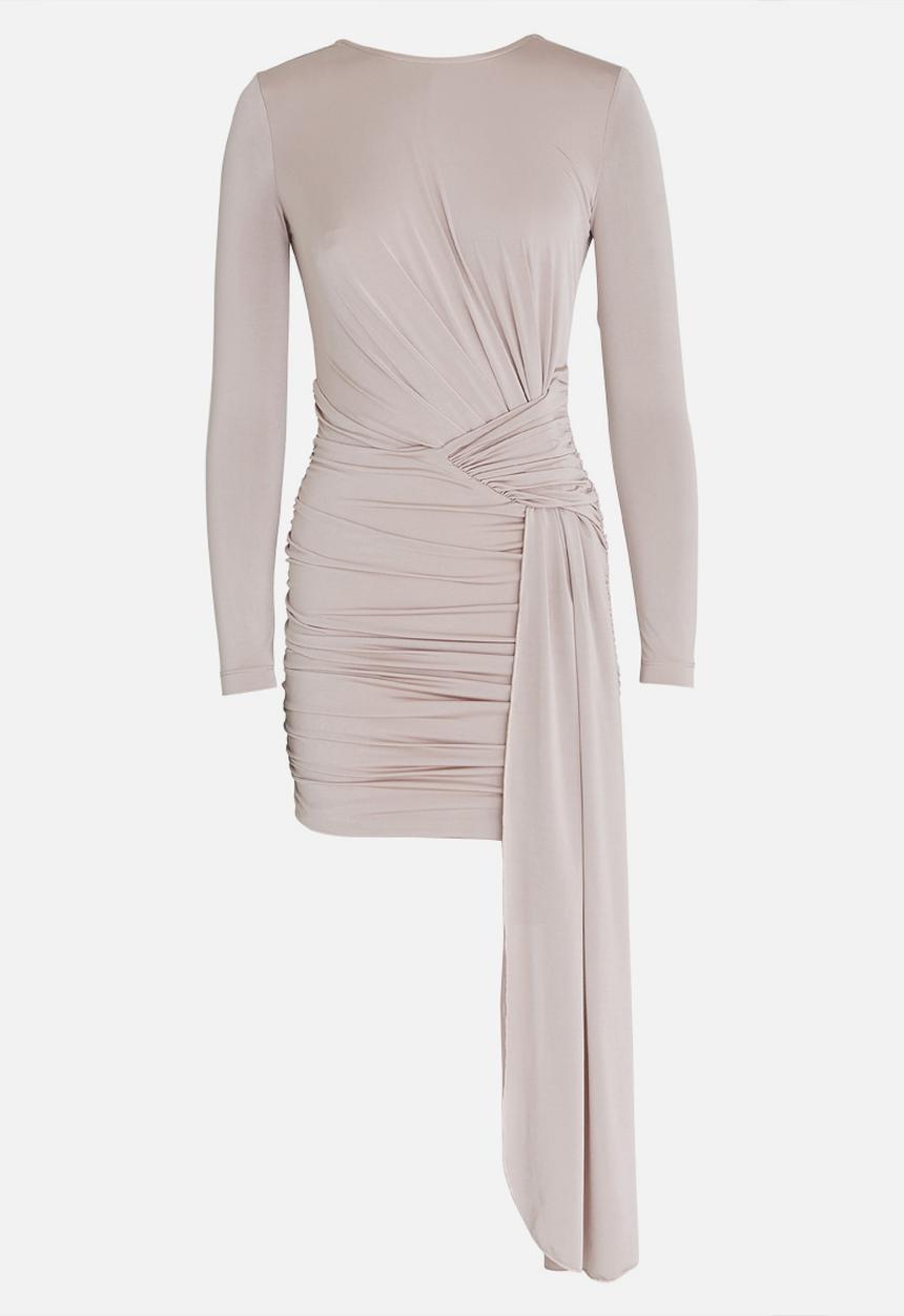 SISSY BOY - Boity Slinky Asymetric Dress Pale Pink