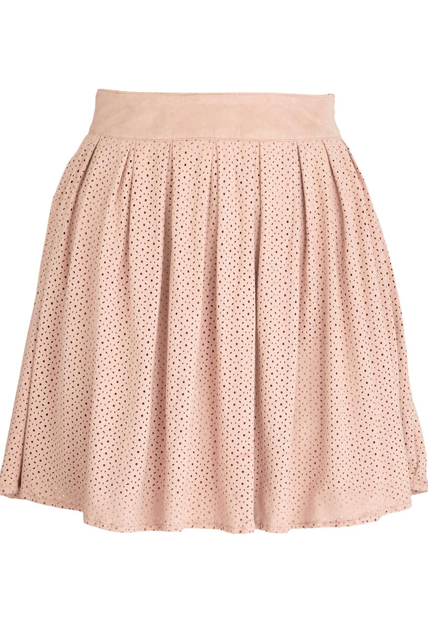 ONLY - Astrid Suede-look Skirt Pale Pink
