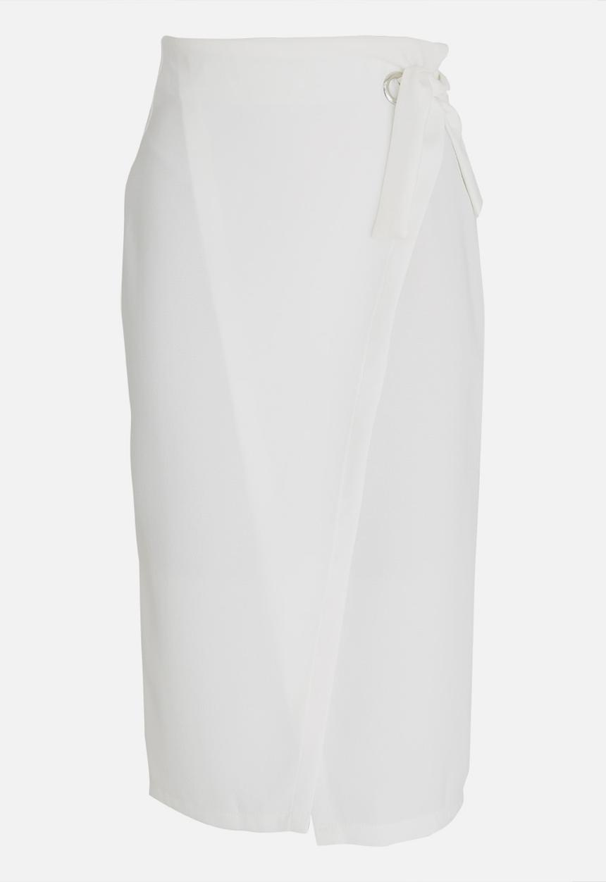 STYLE REPUBLIC - Wrap Midi Skirt Off White